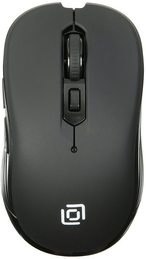Мышь Оклик 610MWC черный оптическая (1600dpi) беспроводная USB/USB-C для ноутбука (6but)