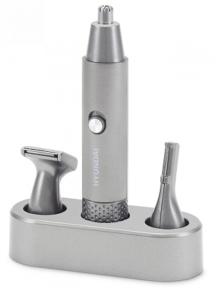 Триммер Hyundai H-HT6010 графит/черный (насадок в компл:3шт)