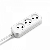 Сетевой удлинитель Buro BU-PSL3.1/W 1.5м (3 розетки) белый (пакет ПЭ)