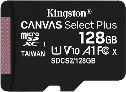 Флеш карта microSDXC 128GB Kingston SDCS2/128GBSP Canvas Select Plus w/o adapter
