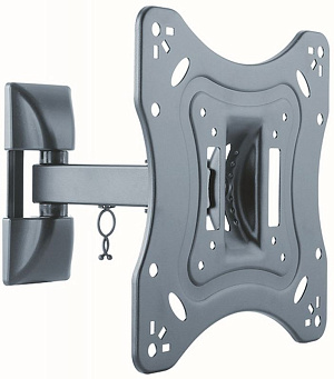 Кронштейн для телевизора Ultramounts UM865 черный 23"-42" макс.20кг настенный поворотно-выдвижной и наклонный