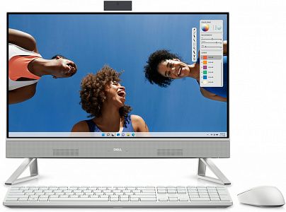 Моноблок Dell Inspiron 5420 23.8" Full HD i5 1335U 16Gb SSD512Gb MX550 2Gb Windows 11 Professional GbitEth WiFi BT 130W клавиатура мышь Cam серебристый 1920x1080