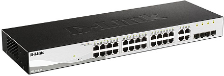 Коммутатор D-Link DGS-1210-28/FL 24x1Гбит/с 4GBIC управляемый