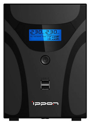 Источник бесперебойного питания Ippon Smart Power Pro II Euro 2200 1200Вт 2200ВА черный