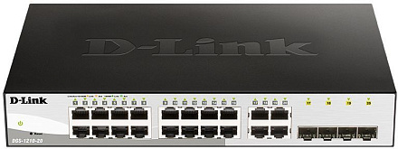 Коммутатор D-Link DGS-1210-20/F 16x1Гбит/с настраиваемый