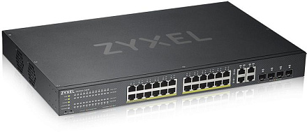 Коммутатор Zyxel NebulaFlex GS1920-24HP v2 GS192024HPV2-EU0101F 24x1Гбит/с 24PoE 24PoE+ 375W управляемый