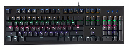 Клавиатура Acer OKW127 механическая черный USB for gamer LED (ZL.KBDEE.00H)