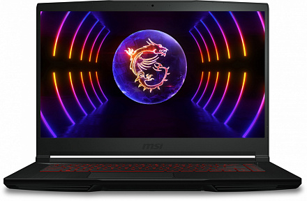 Ноутбук MSI GF63 Thin 12VF-468XRU Core i5 12450H 16Gb SSD512Gb NVIDIA GeForce RTX4060 8Gb 15.6" IPS FHD (1920x1080) Free DOS black WiFi BT Cam (9S7-16R821-468)