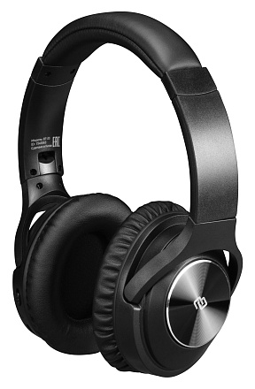 Гарнитура накладные Digma BT-20 ANC черный беспроводные bluetooth оголовье (BT20)