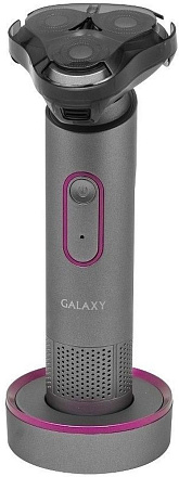 Бритва роторная Galaxy Line GL 4210 реж.эл.:3 питан.:аккум. серебристый