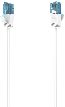 Кабель Hama H-200689 RJ-45 (m) RJ-45 (m) 1.5м (00200689) белый плоский
