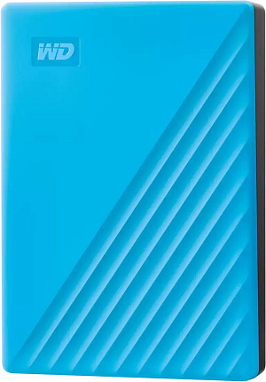 Жесткий диск WD USB 3.0 5Tb WDBPKJ0050BBL-WESN My Passport 2.5" синий