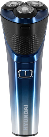 Бритва роторная Hyundai H-SH8089 реж.эл.:3 питан.:аккум. голубой
