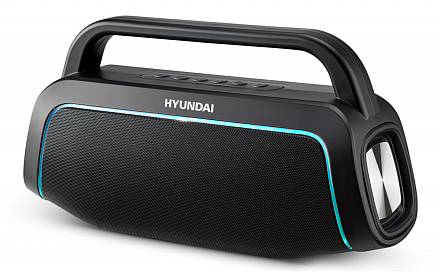 Колонка порт. Hyundai H-PAC560 черный 10W 2.0 BT/3.5Jack/USB 10м 3000mAh