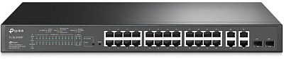 Коммутатор TP-Link TL-SL2428P 24x100Мбит/с 4x1Гбит/с 24PoE+ 250W управляемый