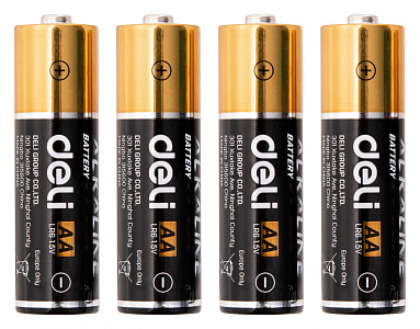 Батарея Deli E18501 AA (4шт) блистер