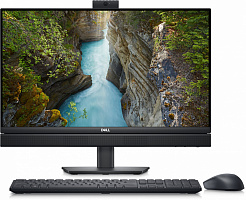 Моноблок Dell Optiplex 7410 24 23.8" Full HD i5 13500T (1.2) 8Gb SSD256Gb UHDG 770 Windows 11 Professional GbitEth WiFi BT 130W клавиатура мышь Cam черный 1920x1080