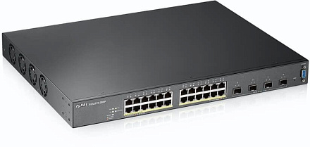 Коммутатор Zyxel XGS2210-28HP XGS2210-28HP-EU0101F 24x1Гбит/с 4SFP+ 24PoE 24PoE+ 375W управляемый