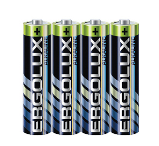 Батарея Ergolux Alkaline LR03 SR4 AAA 1150mAh (4шт) спайка
